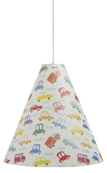 Lampada a sospensione per camerette DUOLI � 40xh 42 cm in multicolor decoro automobili