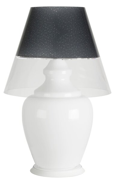 Lampada da terra per interno ANGIPU' � 59xh 88 cm Paralume in metacrilato opalino nero