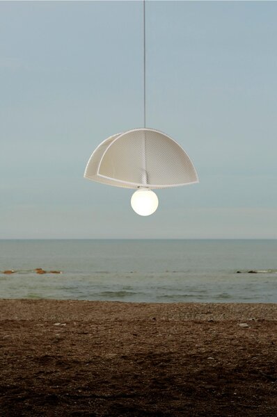 Sospensione in cristallo acrilico prismatico BLUNDER 42x42xh10 cm 1 luce verde trasparente