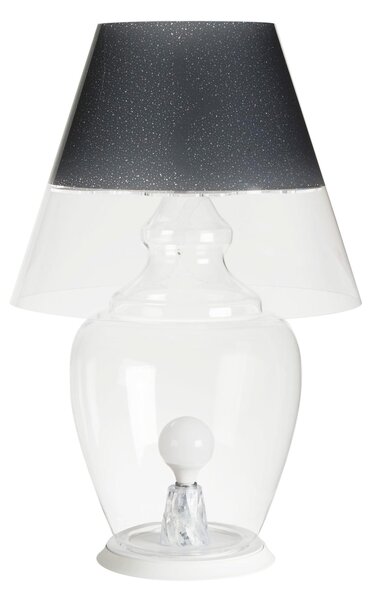 Lampada da terra per interno ANGIPU' � 59xh 88 cm Paralume in metacrilato opalino nero