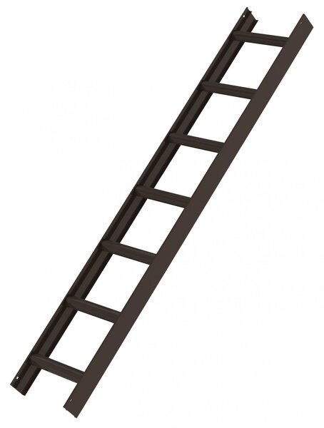 Scala da tetto marrone 7 pioli