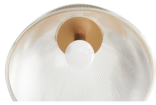 Lampada a sospensione ISABEL �30xh31 cm - 1 x70W max E 27 HGS con calotta prismatica e particolari In PMMA colore rame
