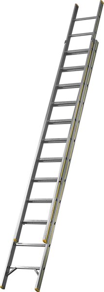 Scala scorrevole a pioli 2 sezioni altezze ambiente fino a 610 cm 2x12 pioli