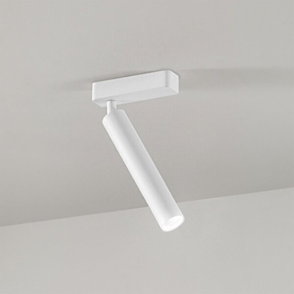 Plafoniera perenz bambu' 8242 b lc led 1120lm metallo bianco opaco orientabile - Perenz
