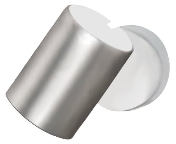 Spot bicolore orientabile cilindro perenz pin 8488b 8296al gu10 led bianco opaco alluminio spazzolato - Perenz