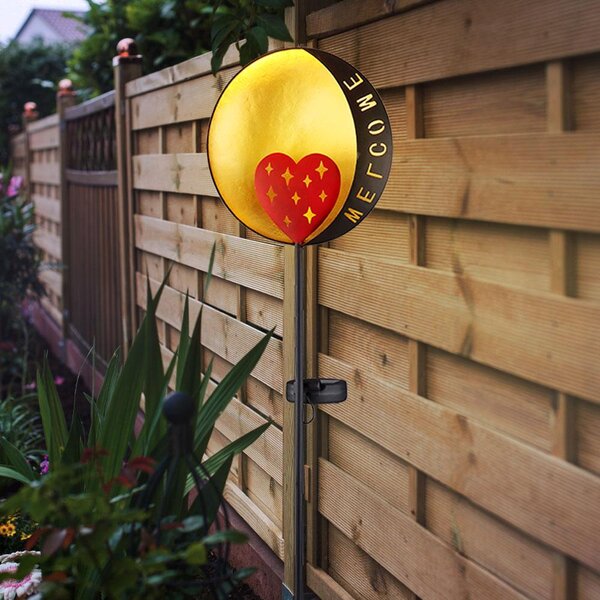 Lampada solare a LED, modello "Welcome", altezza 78,5 cm