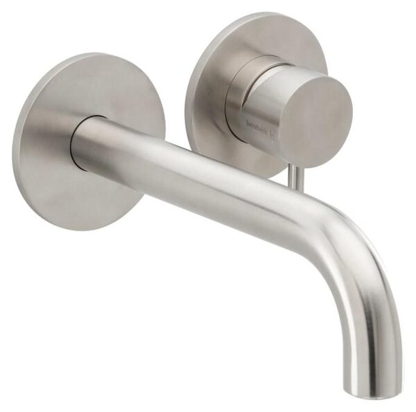 Herzbach DEEP iX Miscelatore da lavabo a parete, set di colori 210 mm, acciaio inossidabile