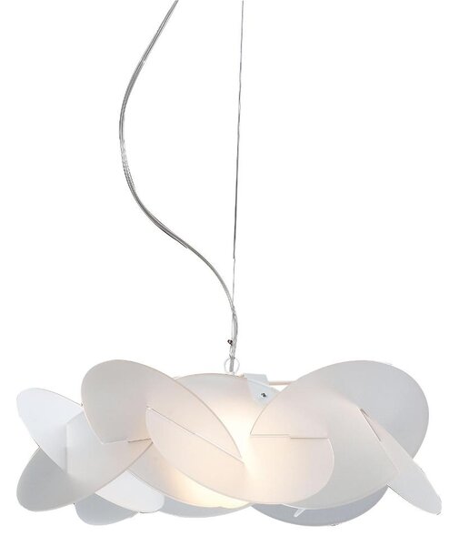 Lampada a Sospensione BEA �54 h20cm 1xE27 max 30W in metacrilato satinato Colore Bianco Satinato