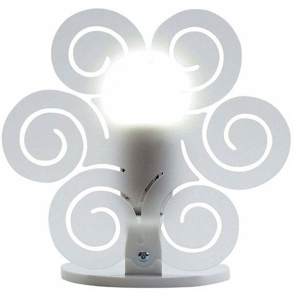 Lampada da Tavolo 23x15xh23 cm ICCI Bianco Satinato