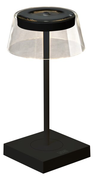 Konstsmide lampada da tavolo di design Scilla | nero | interno/esterno | USB/pila ricaricabile | 7816-750