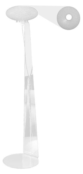 Lampada da terra 40x40xh165 cm SCILLA struttura in metacrilato trasparente 1xE27 max 25W