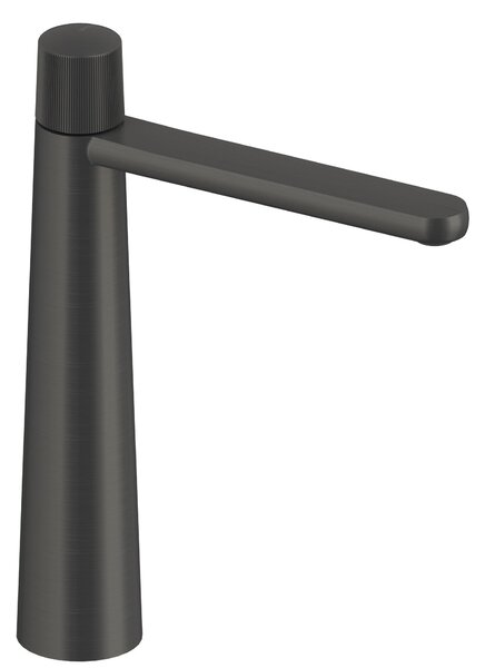SANYCCES DEDAL ColdOpen Miscelatore lavabo con finitura plissettata Altezza bocca 245 mm metallo grezzo
