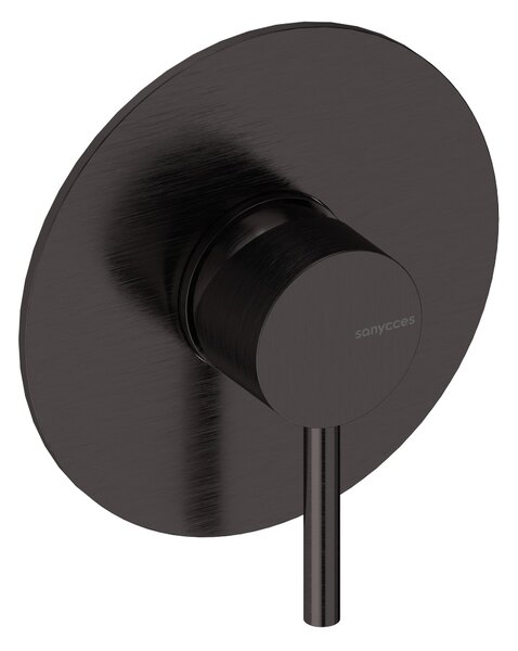 SANYCCES LOOP Miscelatore doccia da incasso con corpo da incasso, nero metallizzato