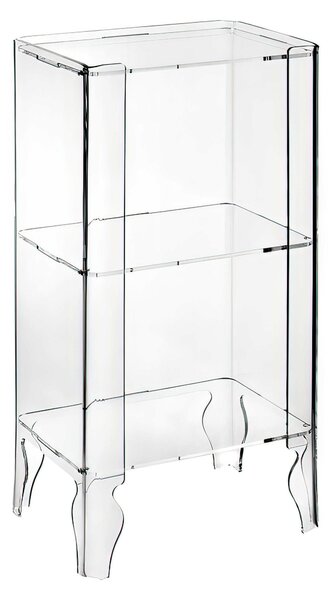 Mobile alto NAIF 2 - 49x36h90 cm Bookcase Struttura in metacrilato spessore 8 mm Portata max: 30 kg Trasparente Ripiani trasparenti