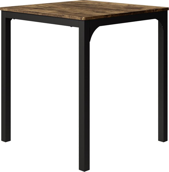 Tavolo da pranzo Vicco Fyrk Nero/quercia rustico 70 x 70 cm, Model 51767