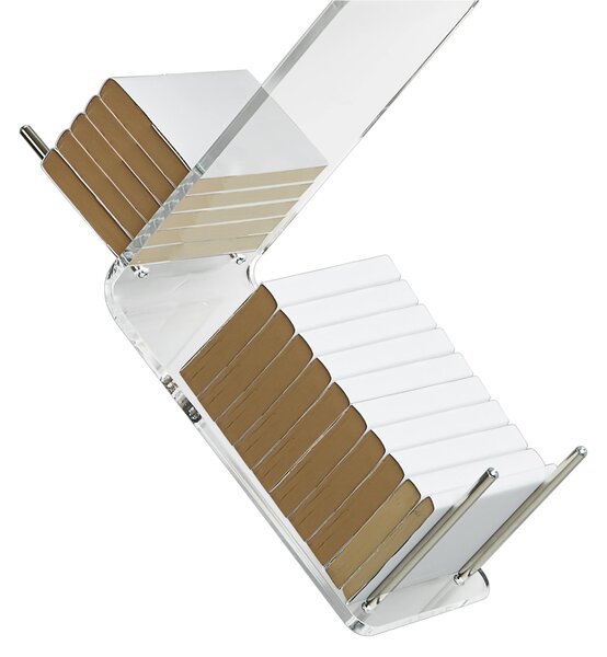 Libreria da Parete CLIO 45x19xh73 cm in metacrilato Trasparente