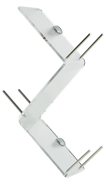Libreria da Parete CLIO 45x19xh73 cm in metacrilato Bianco satinato