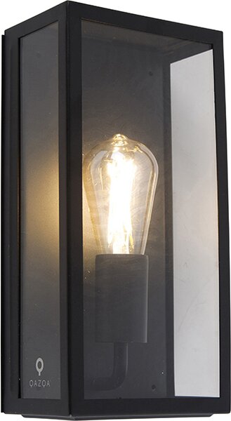 Lampada da esterno industriale nera IP44 con vetro Rotterdam