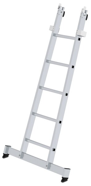 Base della scala per la pulizia dei vetri a pioli con traversa nivello® 5 pioli