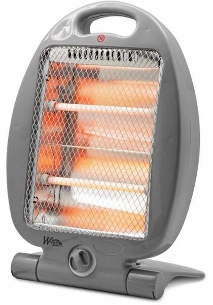 Stufa alogena WARM TECH WTHH800, 800 W, grigia