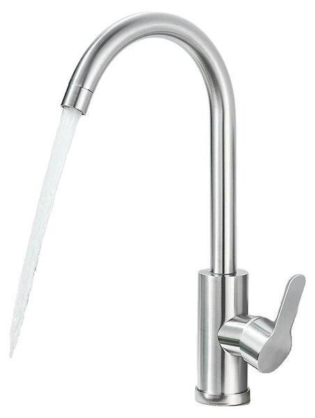 Miscelatore per cucina, acciaio inossidabile, erogatore flessibile, finitura spazzolata nichel A, finitura spazzolata nichel A