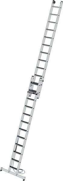 Scaletta a 2 sezioni con traversa nivello® e clip-step R13 2x12 gradini