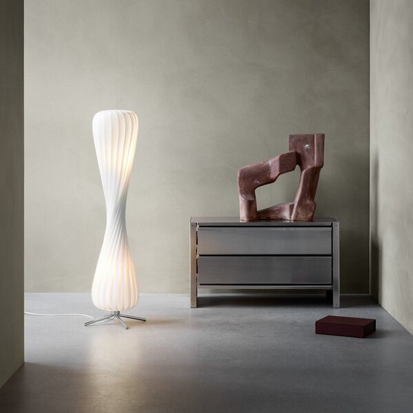 Lampada da terra Tom Rossau, Bianco, Soggiorno, Plastica