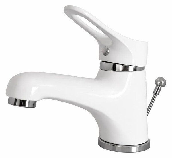 Rubinetto per lavabo da bagno, rubinetto bianco