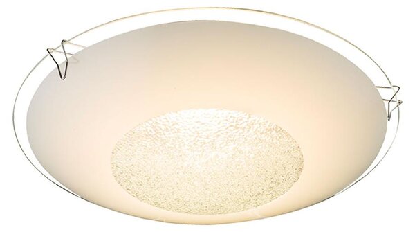 Lampada da soffitto a LED, con cristalli di vetro, vetro, diametro 20 cm