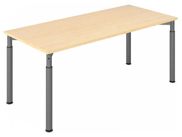 HAMMERBACHER YS19 höhenverstellbarer Schreibtisch ahorn rechteckig