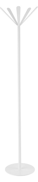 Appendiabiti in metallo verniciato base in legno con finitura antigraffio �40xh174cm JUTA Colore bianco
