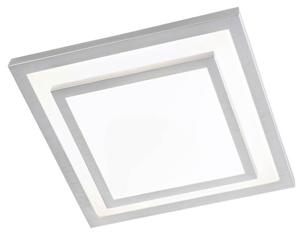 Casa NOVA plafoniera CLIPPER III LWH 41x41x9 cm argento plafoniera