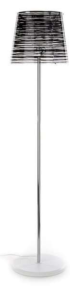 Lampada da terra PIXI diametro 40xh183 cm paralume conico in policarbonato 1xE27 Max 150W Nero