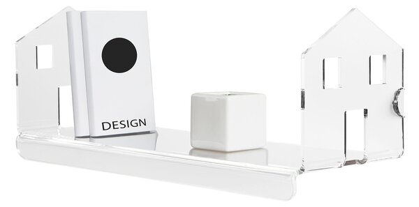 Mensola in metacrilato L60xP24xh24cm Home colore trasparente