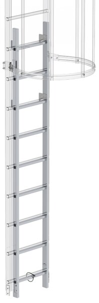 Scala di accesso in alluminioAlluminio lucido