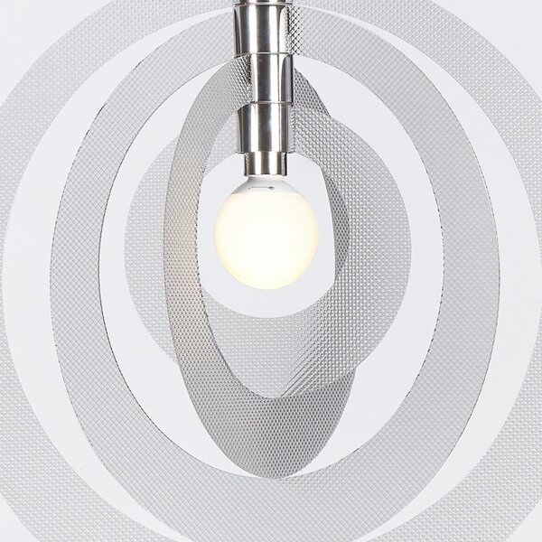 Lampadario a sospensione GALILEA Big �66xh68 cm composto da 4 anelli orientabili in metacrilato Spectrall