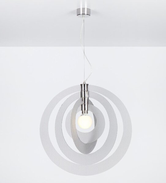 Lampadario a sospensione GALILEA Big �66xh68 cm composto da 4 anelli orientabili in metacrilato Spectrall