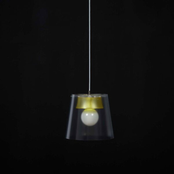 Lampadario JOY diametro 30cm Giallo Trasparente