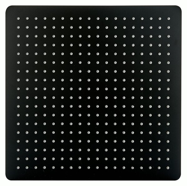 Soffione doccia a pioggia XXL in acciaio inossidabile DPG2001 - Superpiatto - 40 x 40 cm - Nero