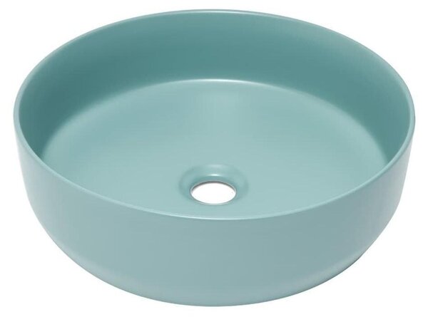 Lavabo SAT LOFTY Ø 39cm x 12h con scarico a scomparsa, verde opaco