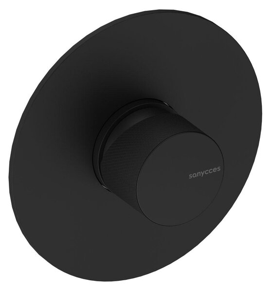 SANYCCES LOOP K Miscelatore doccia da incasso con corpo da incasso, nero opaco