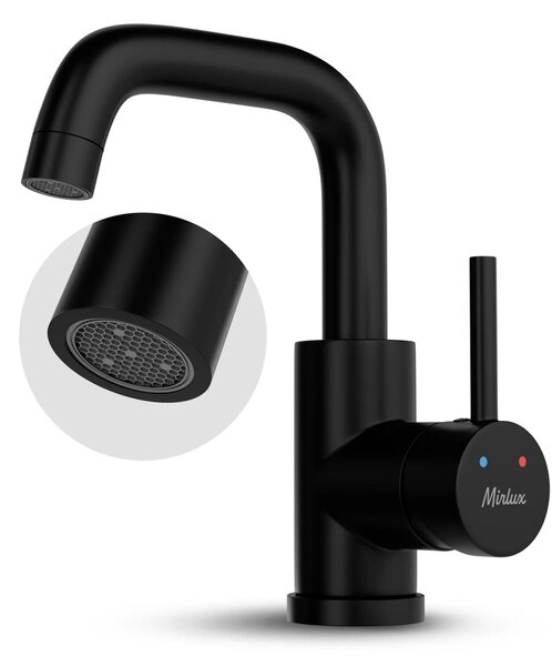 Rubinetteria lavabo – WC – Nero [KALLISTA]