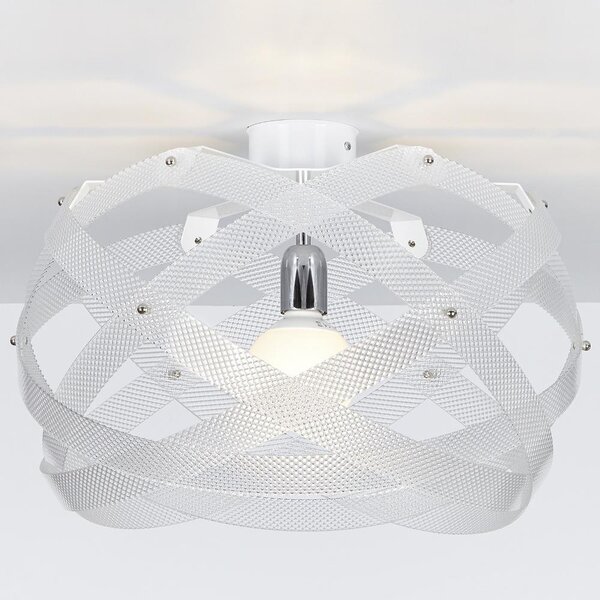 Plafoniera da soffitto In Metacrilato NUCLEA SMALL �40xh24cm - peso 2,3 kg colore spectrall