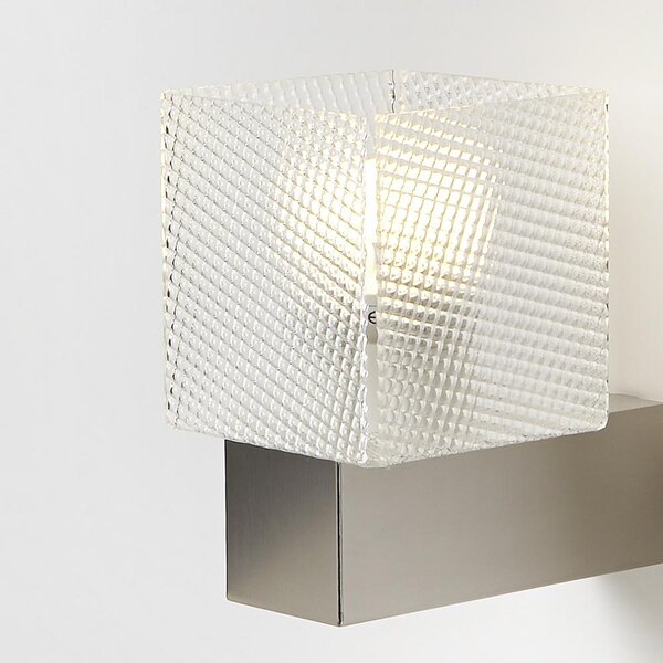 Applique Lampadario da muro DIDODADO con supporto in acciaio satinato paralume Spectral