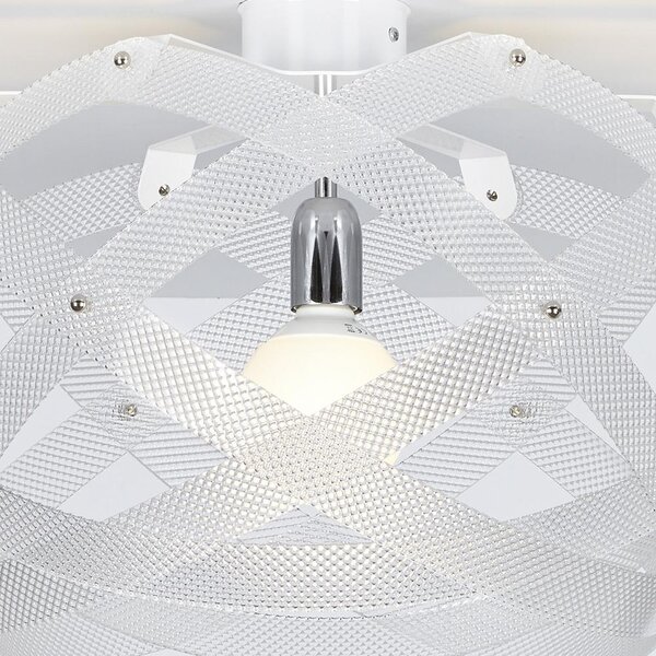 Plafoniera da soffitto In Metacrilato NUCLEA SMALL �40xh24cm - peso 2,3 kg colore spectrall