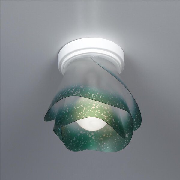 Spot Rosa Lampada da soffitto in policarbonato �25 cm colore verde