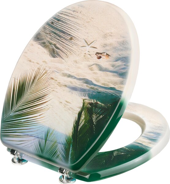 CORNAT Decorazione per sedile WC con palme sulla spiaggia, KSD531