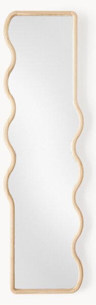 Specchio ondulato a figura intera in legno Stream
