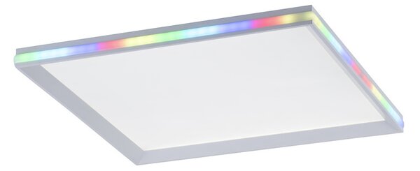 Plafoniera LED, effetto arcobaleno, telecomando, L 45 cm