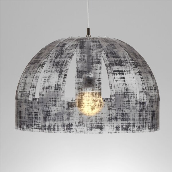 Lampada a sospensione CUPOLONE �60xh42 cm con paralume in policarbonato antiriflesso Nero